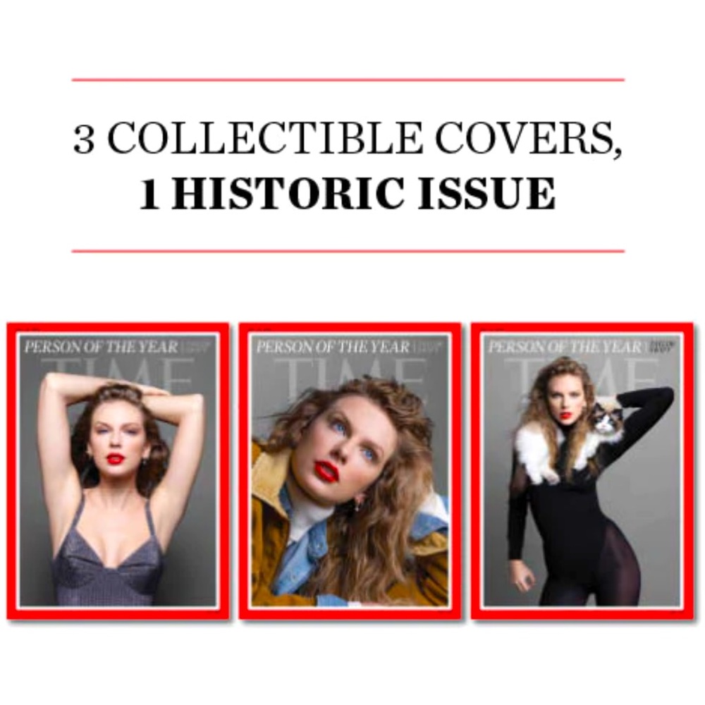 All 3 Collectible Covers of Taylor Swift Time Magazine ❤️⭐️